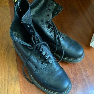 Dr Martens black lace up boots